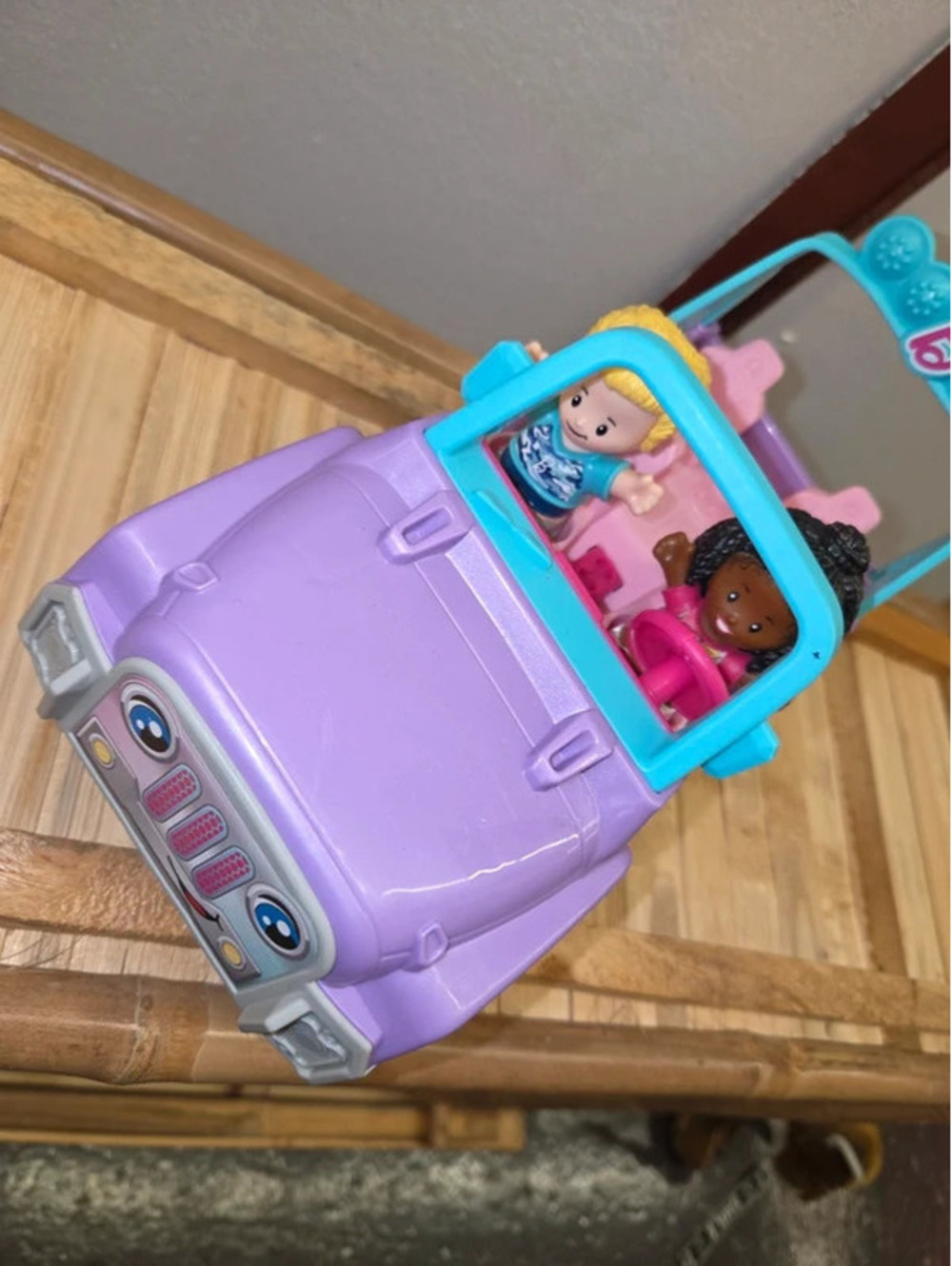 Little people talking car with figurines